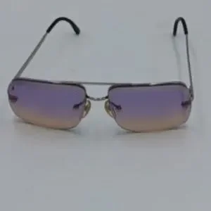 Chloe 45s sunglasses squared half rim with pink double grading lenses Chloe 45s Sunglasses Squared Half Rim With Pink Double  main image 3